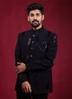 Imported Jodhpuri Suit In Navy Blue Color